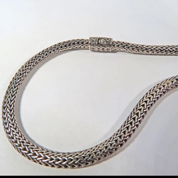 Vintage John Hardy Sterling Silver Wheat Necklace 4mm - Picture 5 of 5